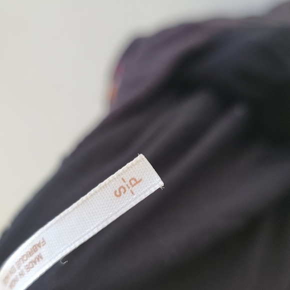 Free People Mohave Boho Embroidered Long Sleeve Flowy Black Mini Dress Small - Picture 5 of 5